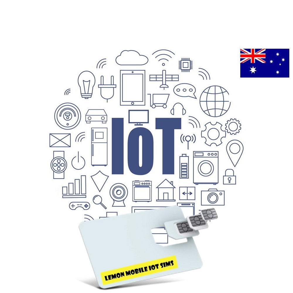 Australia Prepaid IoT M2M SIM Cards with Up to 36 Months of Multiple Data Plans